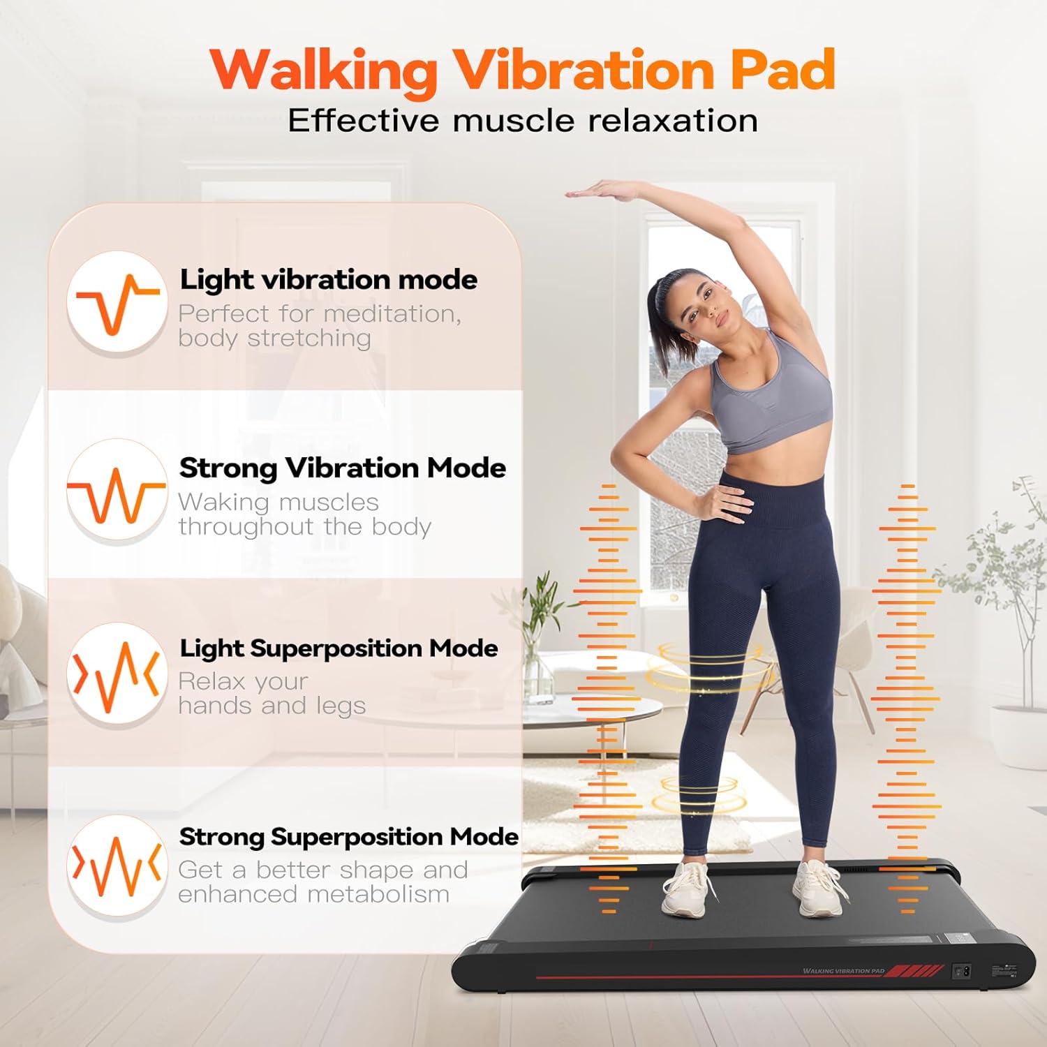 Smart Walking Treadmill Pad for Home with Remote + App
