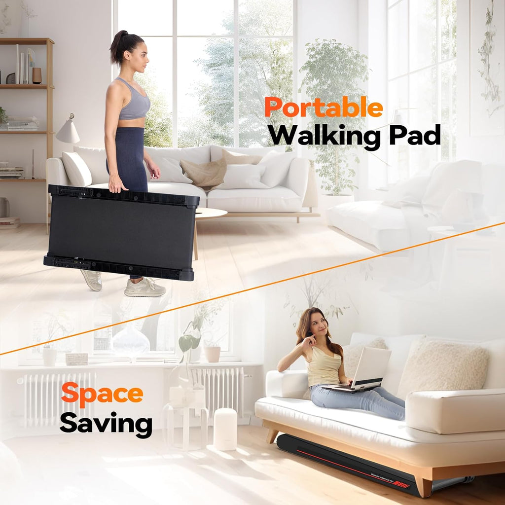 Smart Walking Treadmill Pad for Home with Remote + App